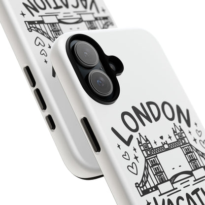 London Vacation Phone Case, Travel Accessories, Unique Gift, London Lover, Custom Phone Cover, Vacation Souvenir