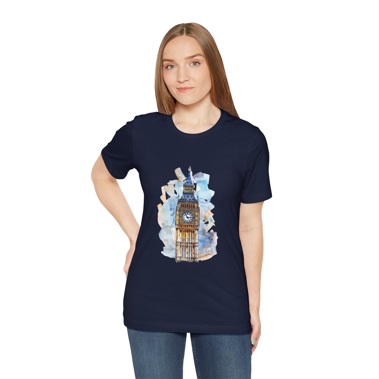 Unisex Jersey Short Sleeve Tee - Iconic Big Ben Clock Tower Design