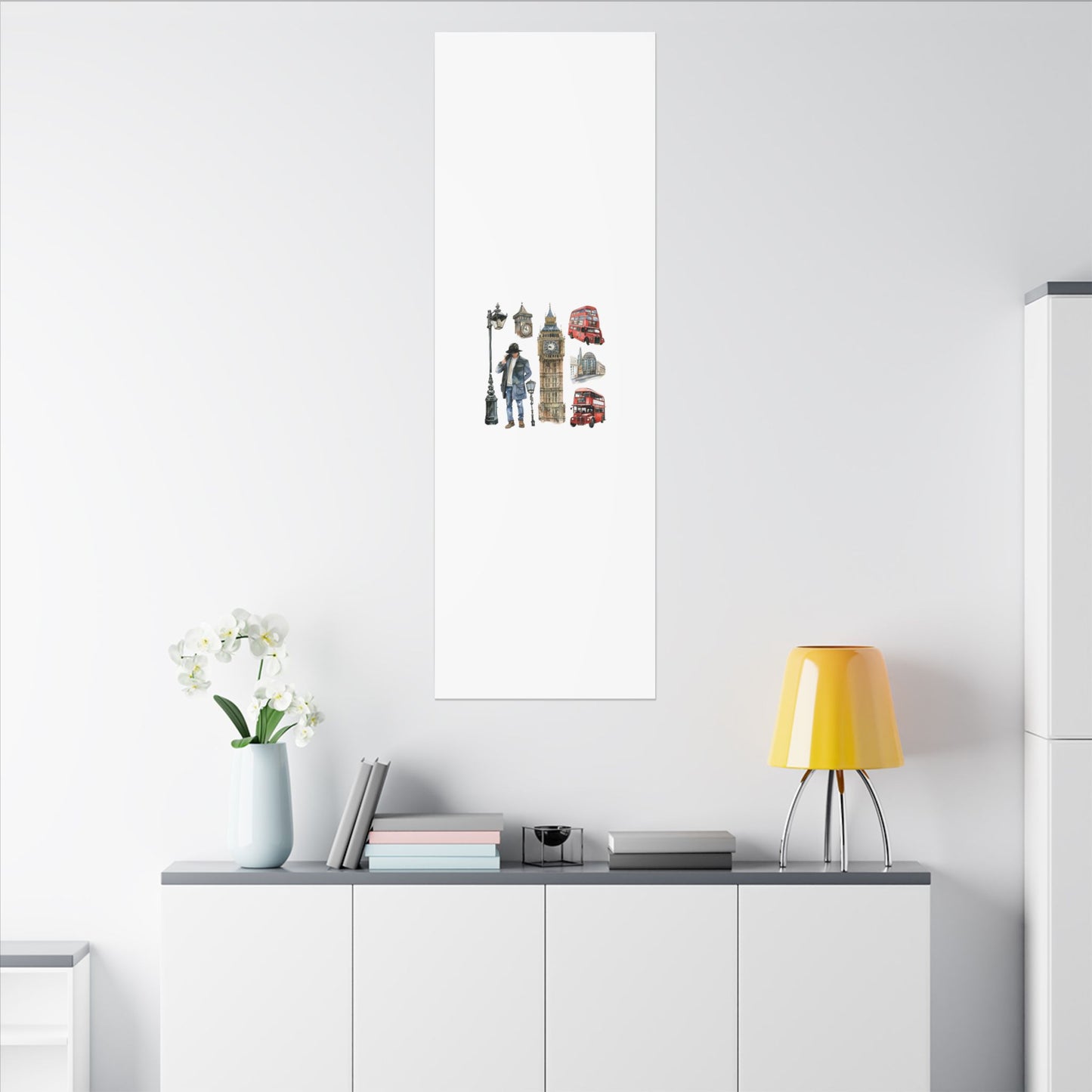 Canvas Art Print, London Skyline, Home Decor, Wall Art, Gift Idea, Travel Memories, Modern Wall Art