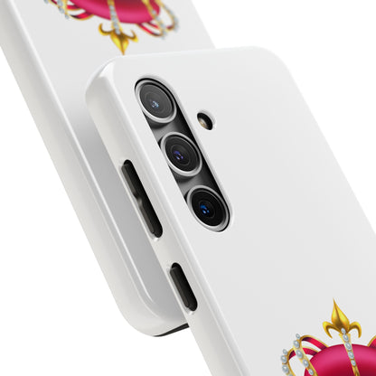 Crown Emoji Tough Phone Case, Durable Phone Cover, Stylish Protector, Gift for Him/Her, Trendy Smartphone Accessory