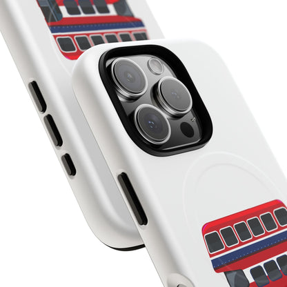 London Bus Phone Case, Tough Magnetic Phone Cover, Unique Gift, Secure Protection, Fun Design, Travel Lover Accessory