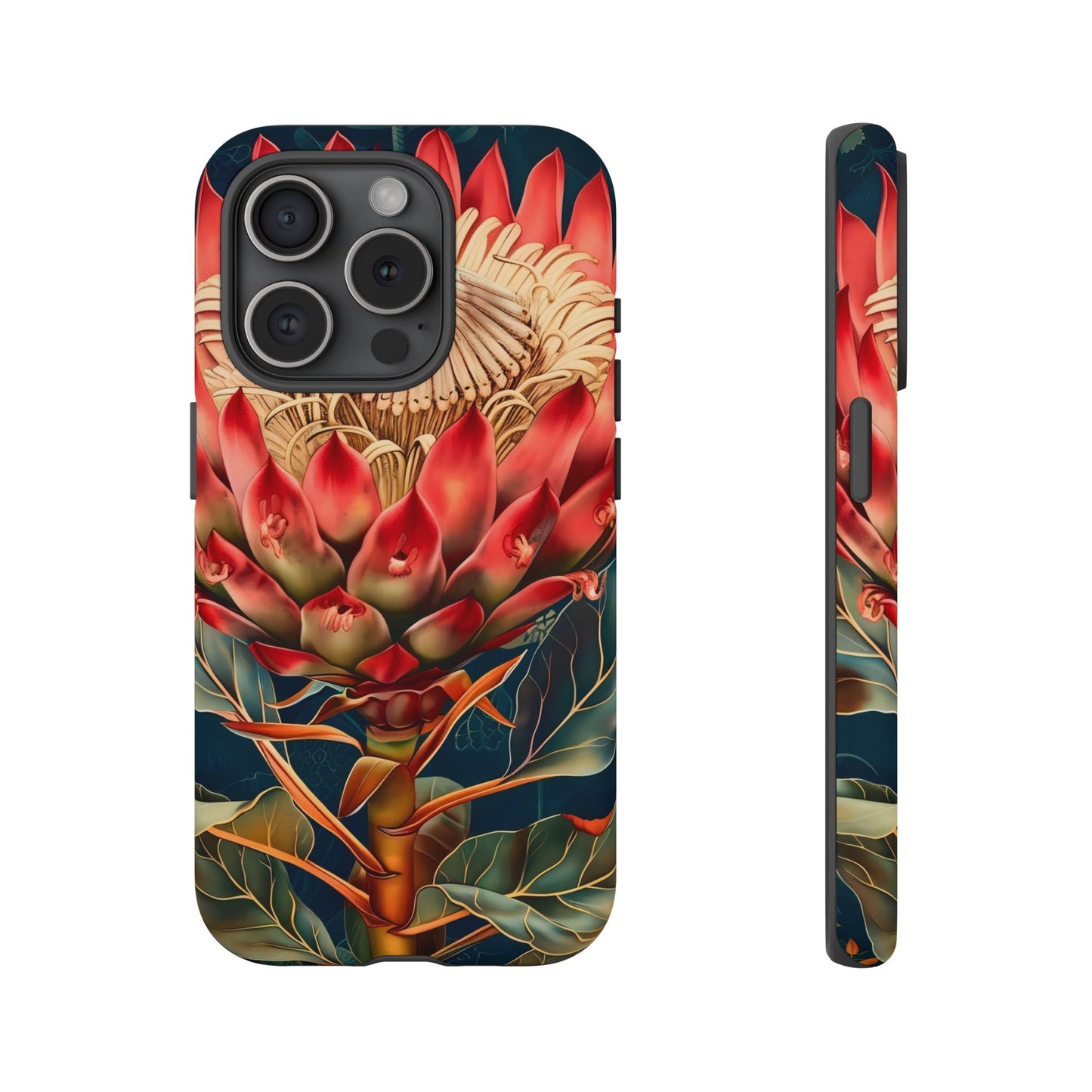 Tough Cases: Vibrant Floral Phone Case, Tough Phone Covers, Floral Art Cases, Nature Design Accessories, Gift for Nature Lovers