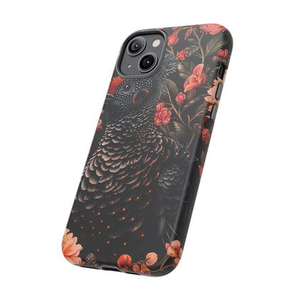 Tough Cases: Floral Design Phone Case, Stylish Protection for Your Phone, Unique Gift for Bird Lovers, Vibrant Floral Art, [...]