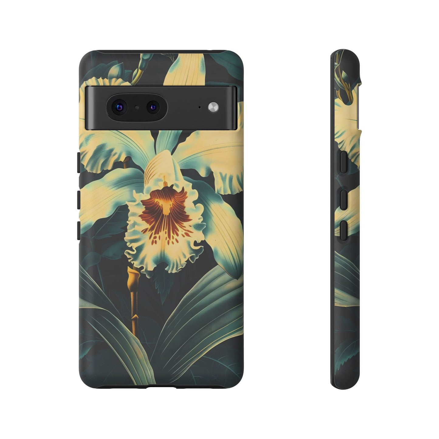 Floral Phone Case - Tough Cases with Orchid Design, Durable Smartphone Cover for Nature Lovers, Floral Gift for Her, Botanical [...]