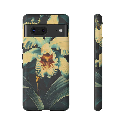 Floral Phone Case - Tough Cases with Orchid Design, Durable Smartphone Cover for Nature Lovers, Floral Gift for Her, Botanical [...]