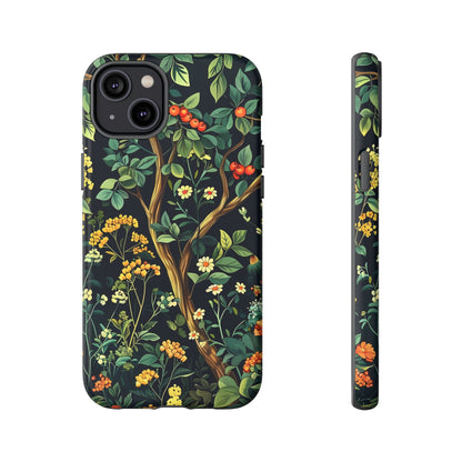 Floral iPhone Case, Nature Inspired Tough Case, Botanical Phone Cover, Eco-Friendly Gift, Unique Floral Design