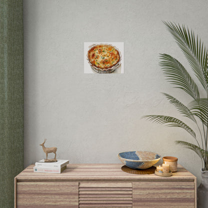 Delicious Quiche Rolled Posters for Kitchen Decor, Culinary Art, Foodie Wall Art, Gift for Chefs, Cooking Enthusiasts, Home Decor