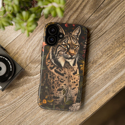Wildlife Phone Case with Lynx Design, Tough Cases, Animal Lovers Gift, Nature Inspired Accessories, Unique Tech Protection