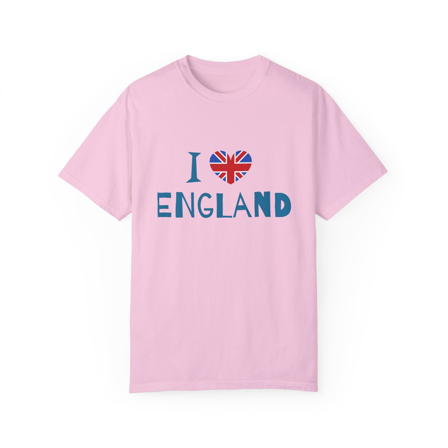 I love England Cozy Unisex Garment-Dyed T-shirt