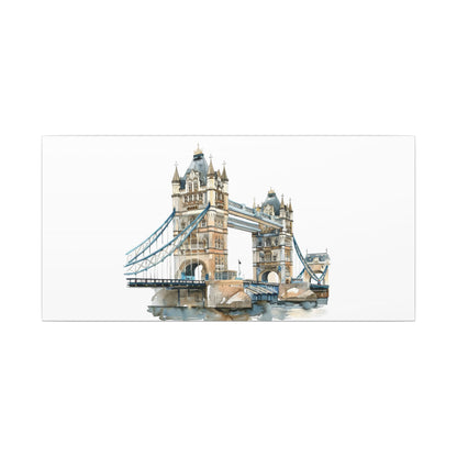 London Bridge Matte Canvas Wall Art, Elegant Home Decor, Unique Gift for Art Lovers, Travel Enthusiast Wall Decor, Modern Aesthetic