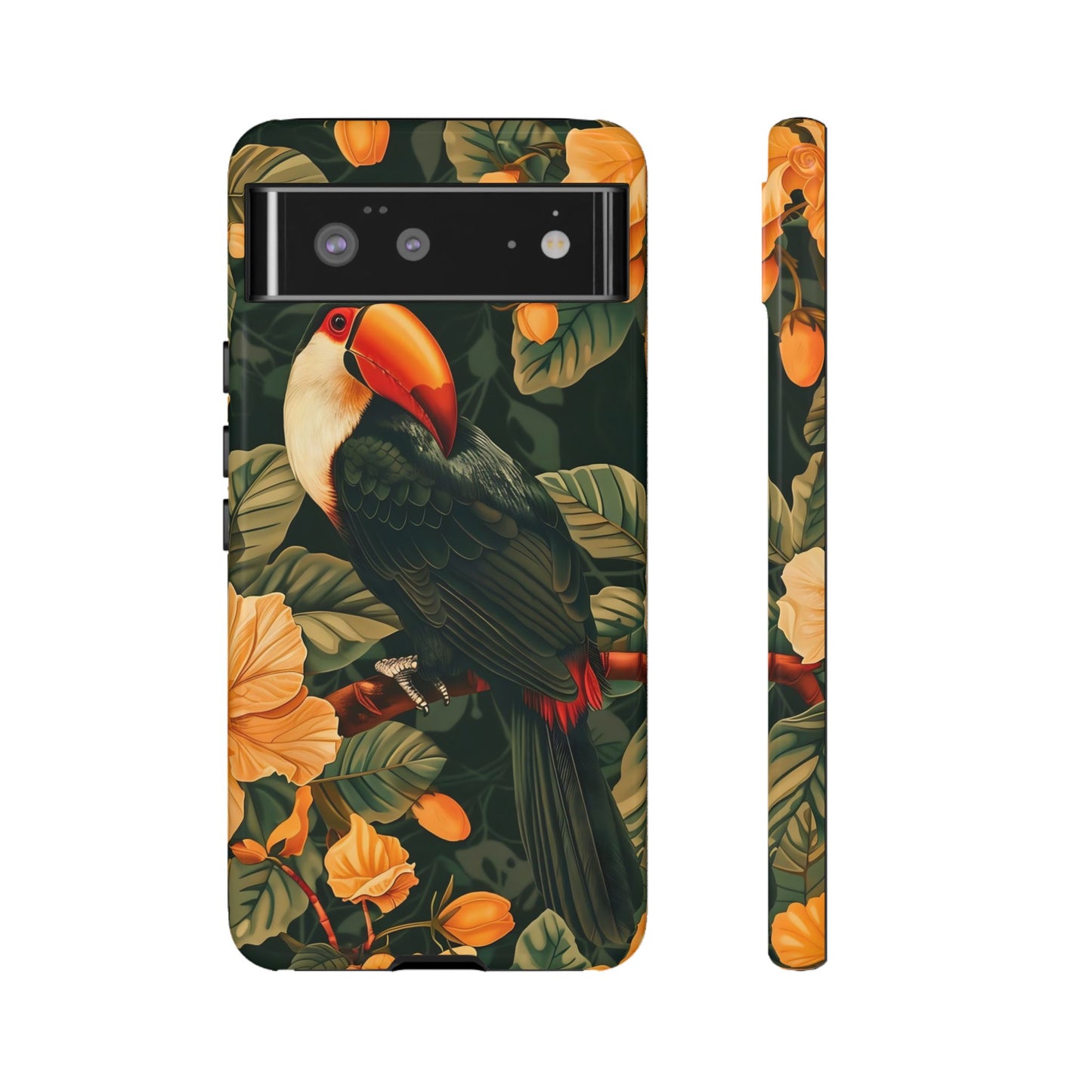 Tropical Toucan Phone Case, Exotic Bird Cover, Nature Lover Gift, Eco-Friendly Design, Customizable Tech Accessory