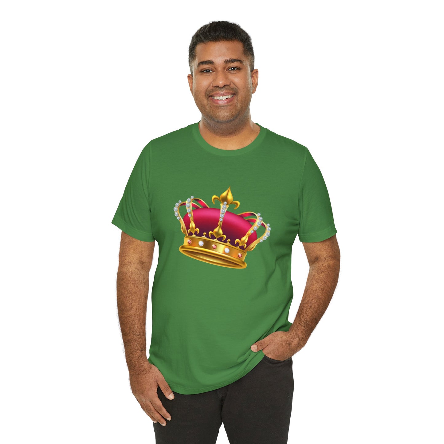 Unisex Jersey Short Sleeve Tee - Monarchy Rich British Royal Crown Design