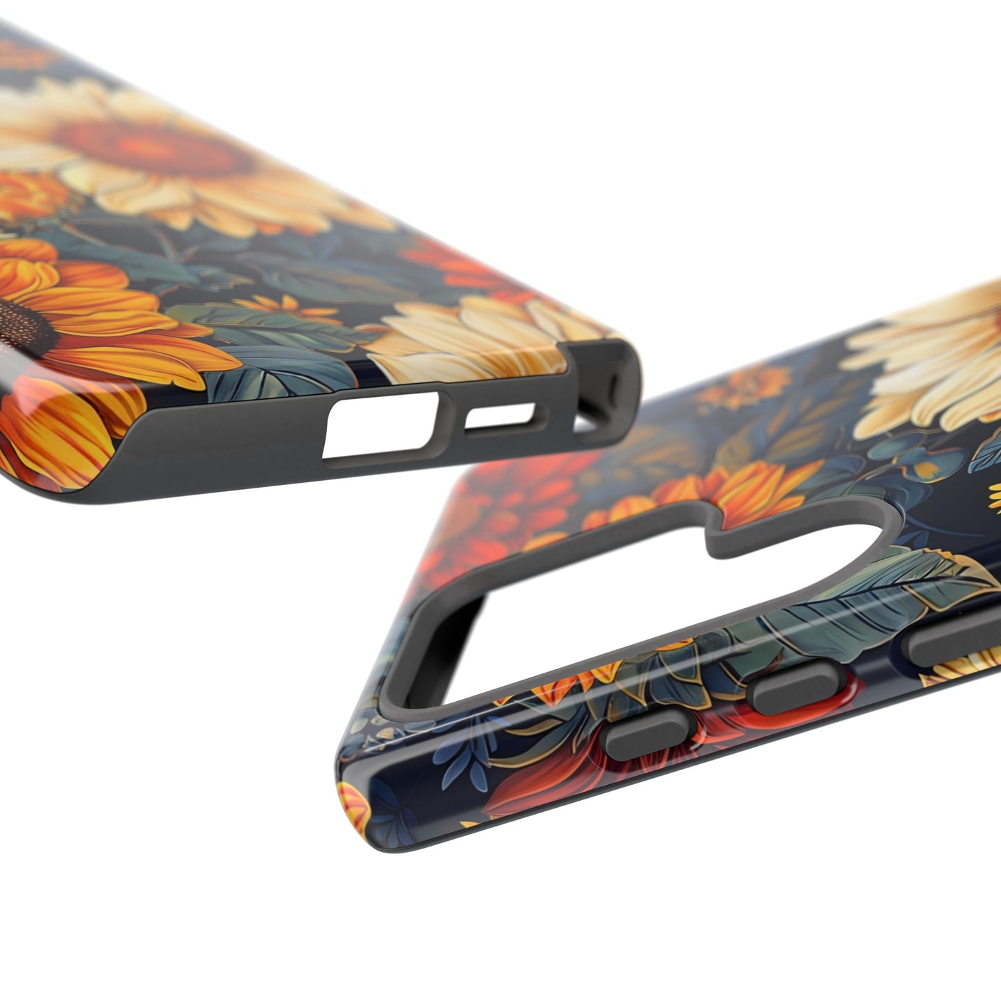 Floral Tough Phone Case | Sunflower Design, iPhone Cover, Protective Case, Gifts for Her, Floral Phone Accessory