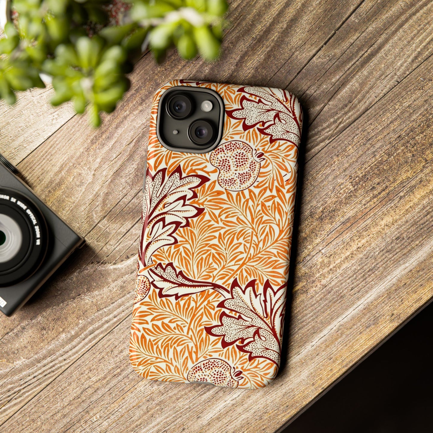 Stylish Phone Case, Tough Cases with Floral Design, Protective Cover, Gift for Her, Cute Phone Accessory