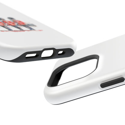 Stylish Magnetic Phone Case with Guards Design, Fun Phone Cover, Unique Gifts for Tech Lovers, Elegant Protection for All Phones