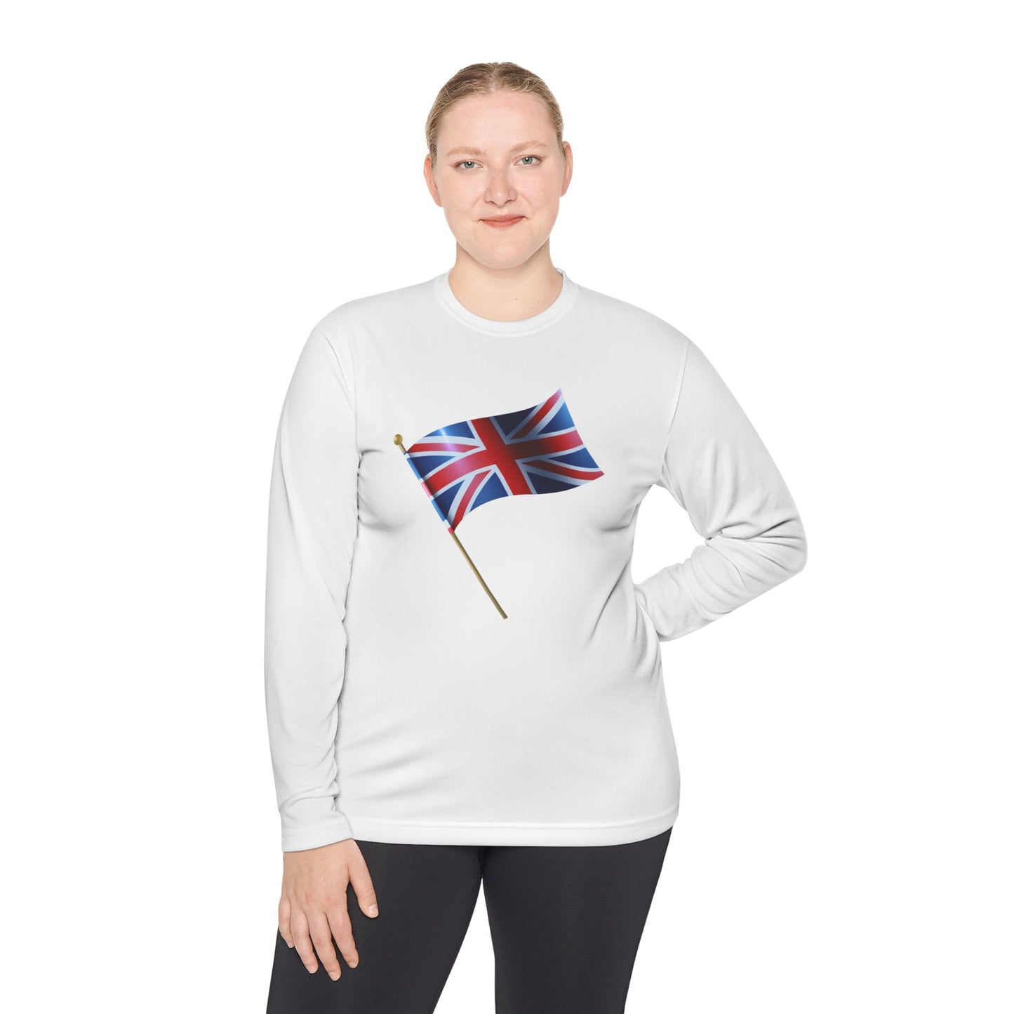 Unisex Lightweight Long Sleeve Tee - The Union Jack - Symbol of Britain
