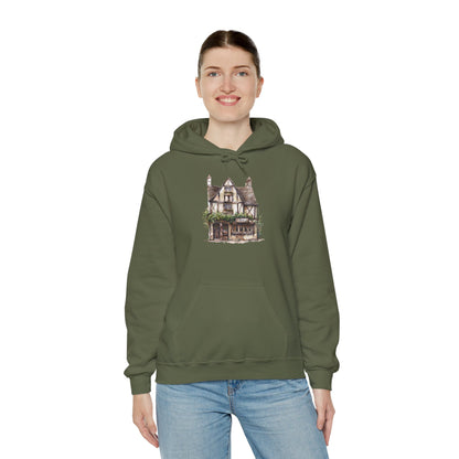 Unisex Heavy Blend™ Hooded Sweatshirt - Elegant British Village Homes