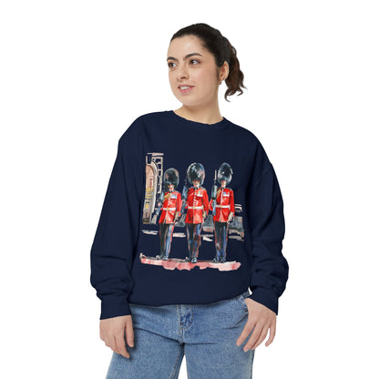 Unisex Garment-Dyed Sweatshirt - British Royal Guard