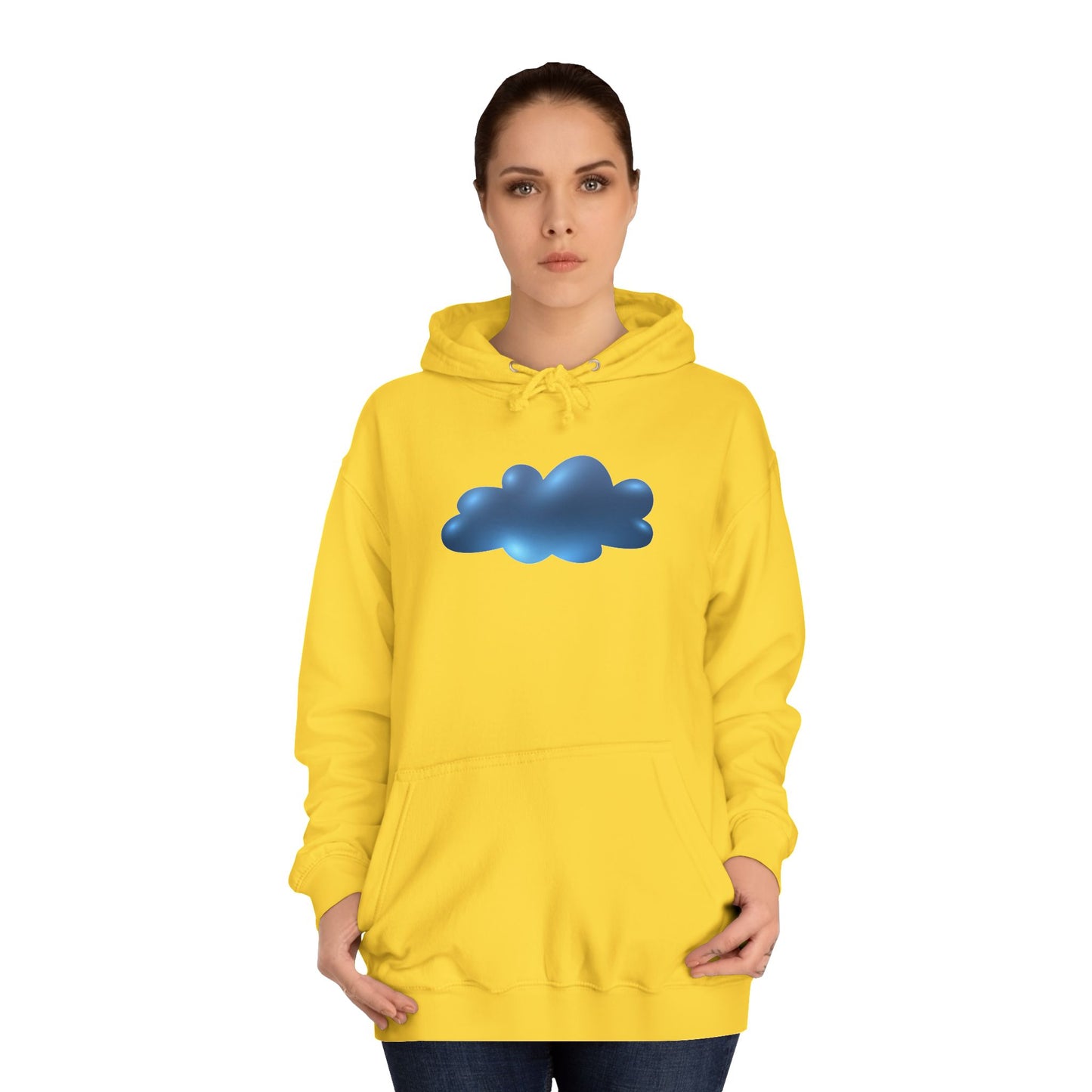 Unisex College Hoodie - Serene Cloudscape - Dreamy Cloud Design