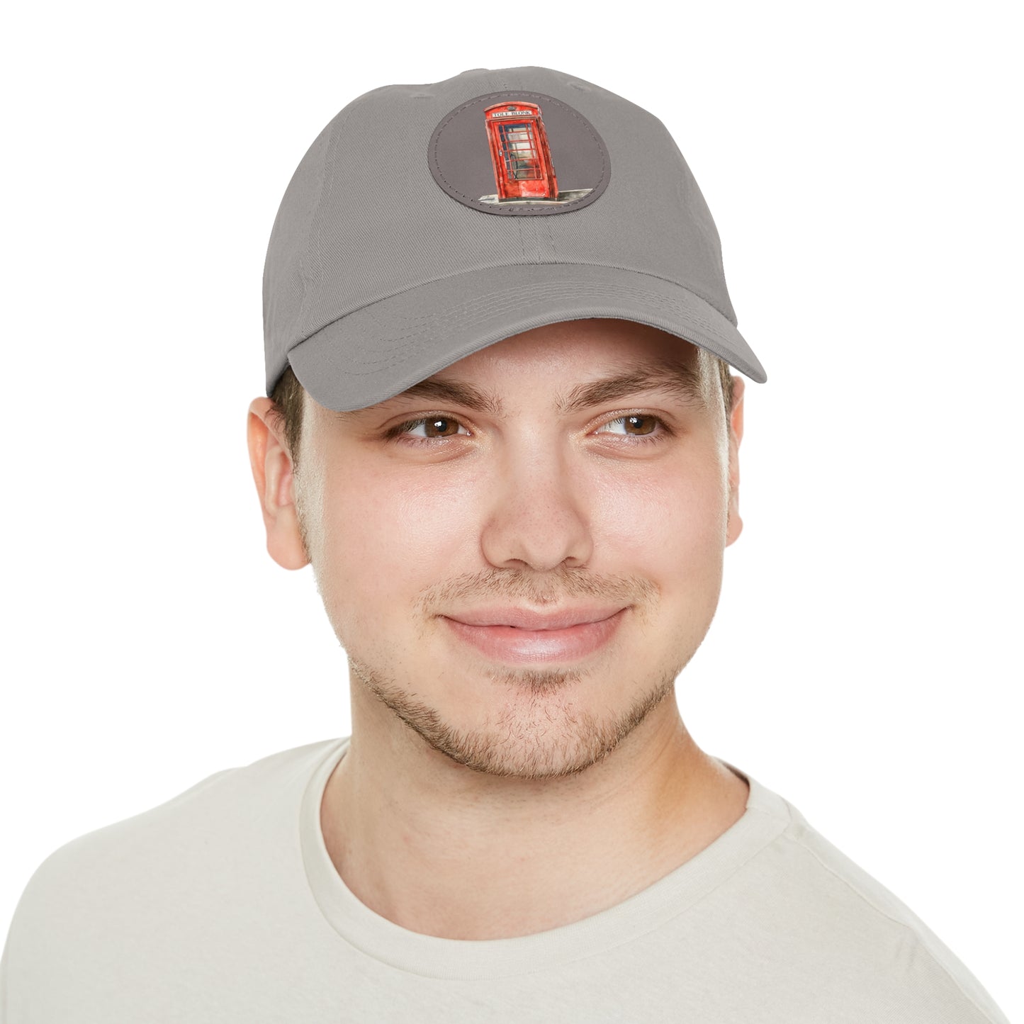 Vintage Style Dad Hat with Leather Patch, Casual Cap, Gift for Dad, Everyday Wear, Adjustable Hat, Unique Accessories