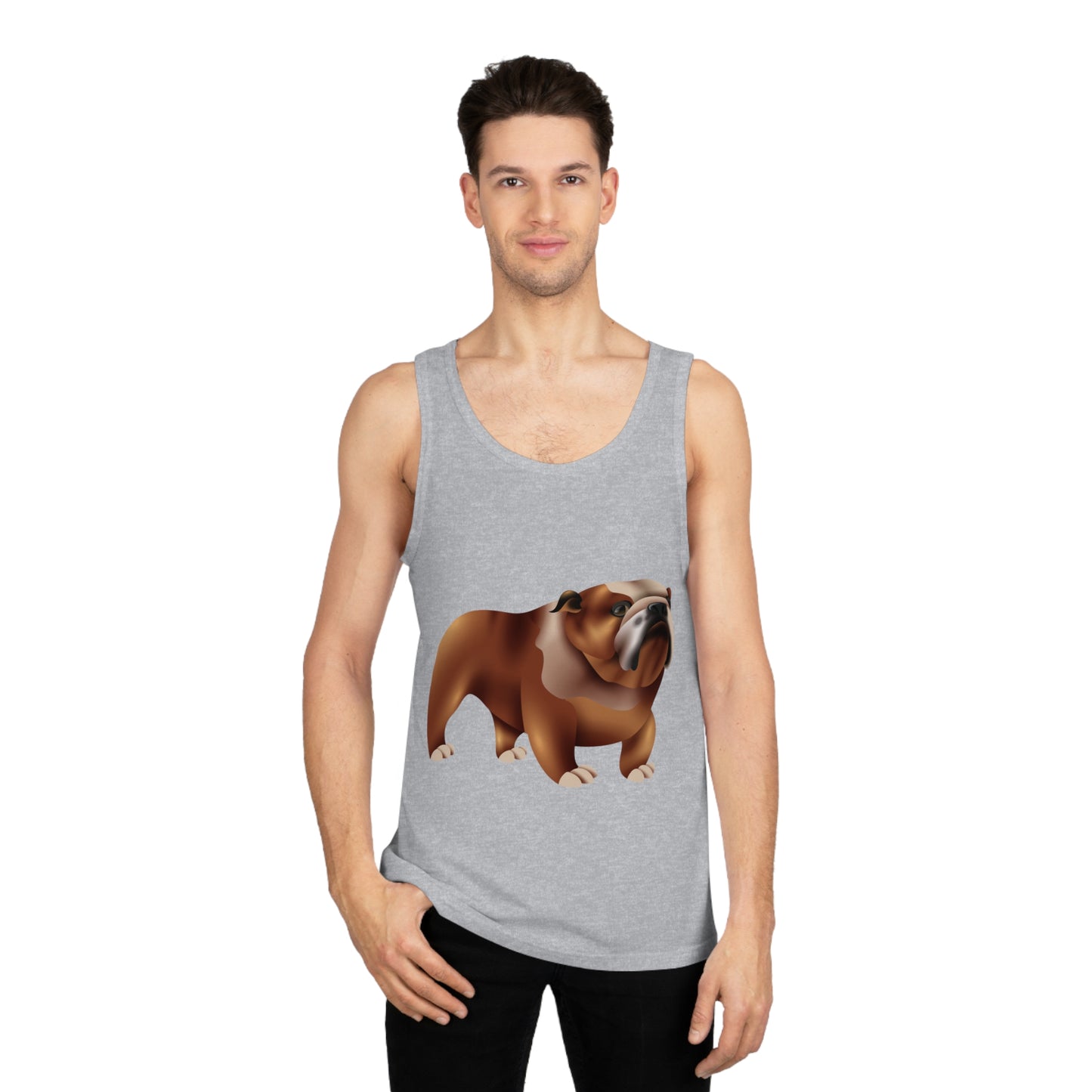 Unisex Softstyle™ Tank Top - Cute British Dog