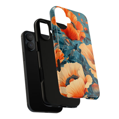 Floral Phone Case, Tough Cases for Protection and Style, Spring Aesthetic, Gift for Her, Phone Accessory for Nature Lovers