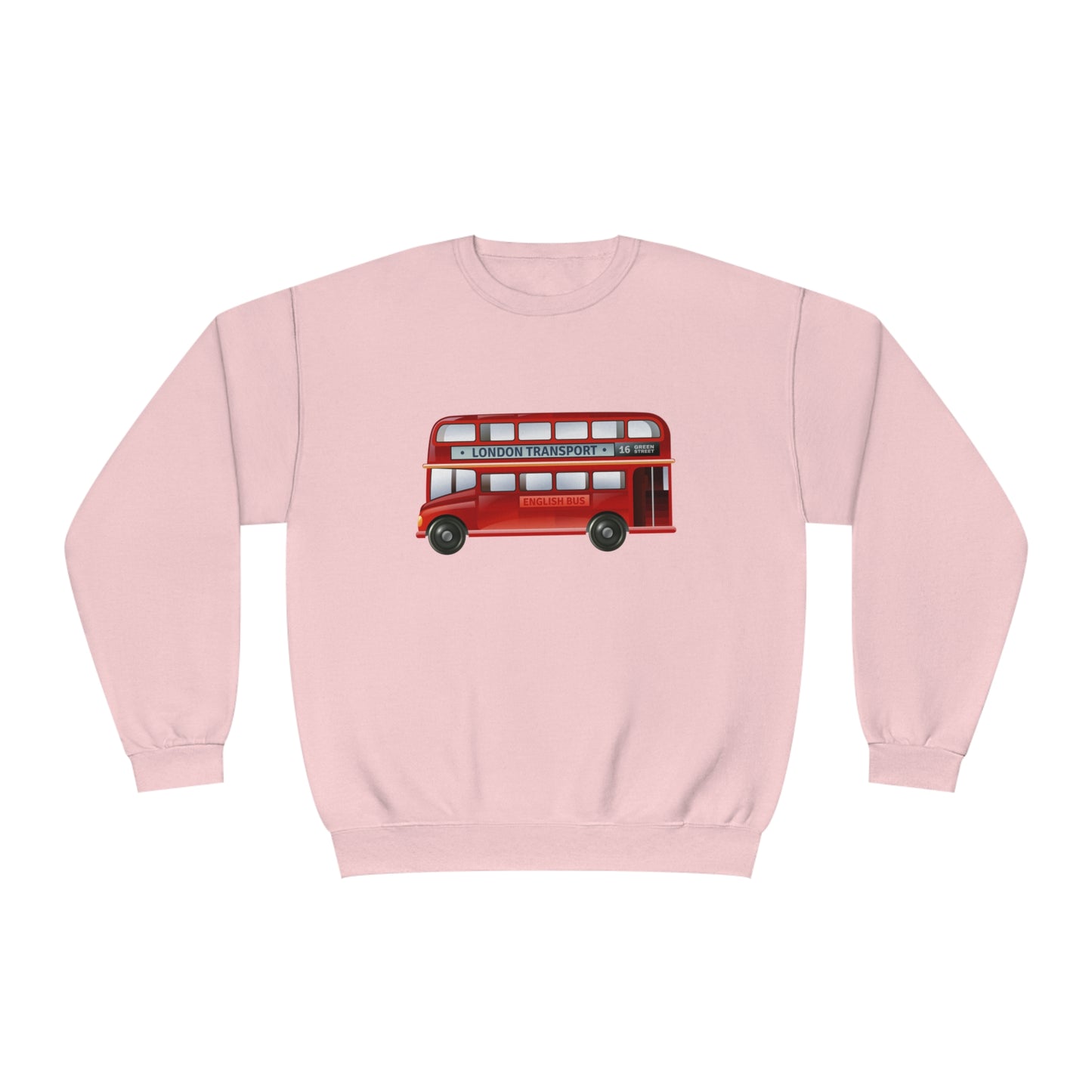 Unisex NuBlend® Crewneck Sweatshirt - London Transport English Bus Iconic Red Double-Decker