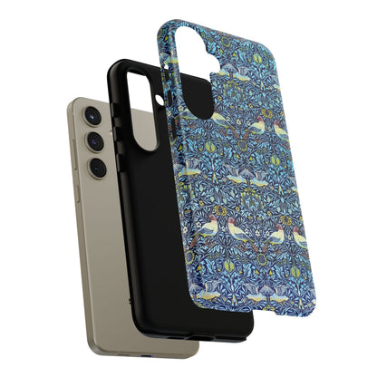 Bird and Floral Pattern Phone Case, Tough Cases, Gift for Nature Lovers, Eco-friendly, Custom Phone Accessories, All-Occasion