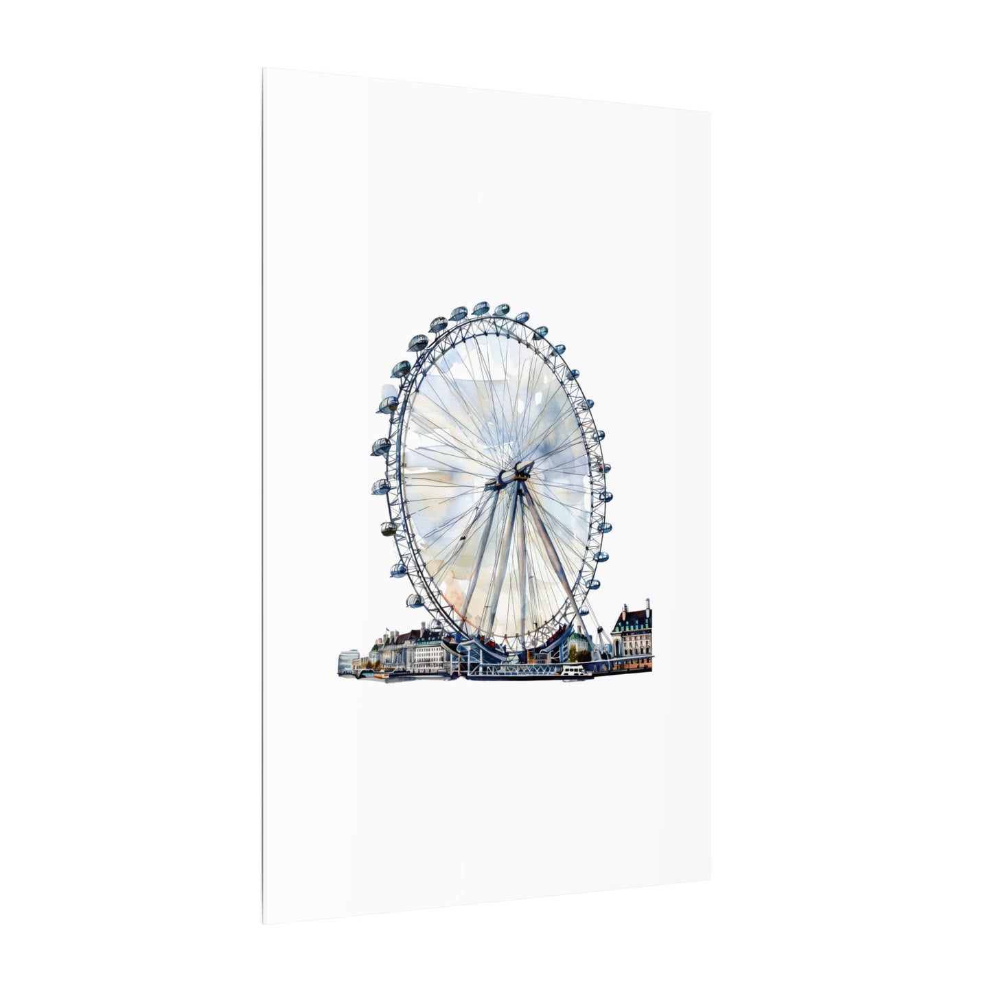 London Eye Canvas Print, Wall Art Decor, Travel Gift, Home Decoration, Unique Art Piece