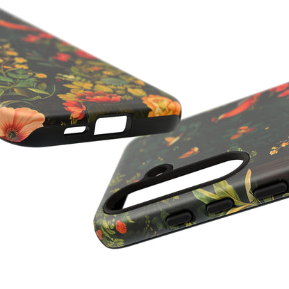 Floral Tough Phone Case, Nature-Inspired Design, Ideal for Garden Lovers, Gift for Birthdays, Christmas, Eco-Friendly Accessory