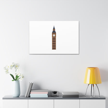 Big Ben Canvas Wall Art, Modern Home Decor, London Decor, Gift for Travel Lovers, Office Wall Art, Minimalist Art Print