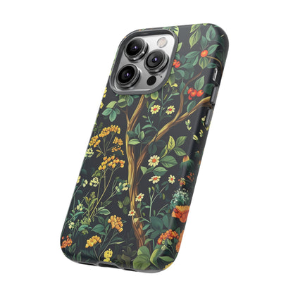 Floral iPhone Case, Nature Inspired Tough Case, Botanical Phone Cover, Eco-Friendly Gift, Unique Floral Design