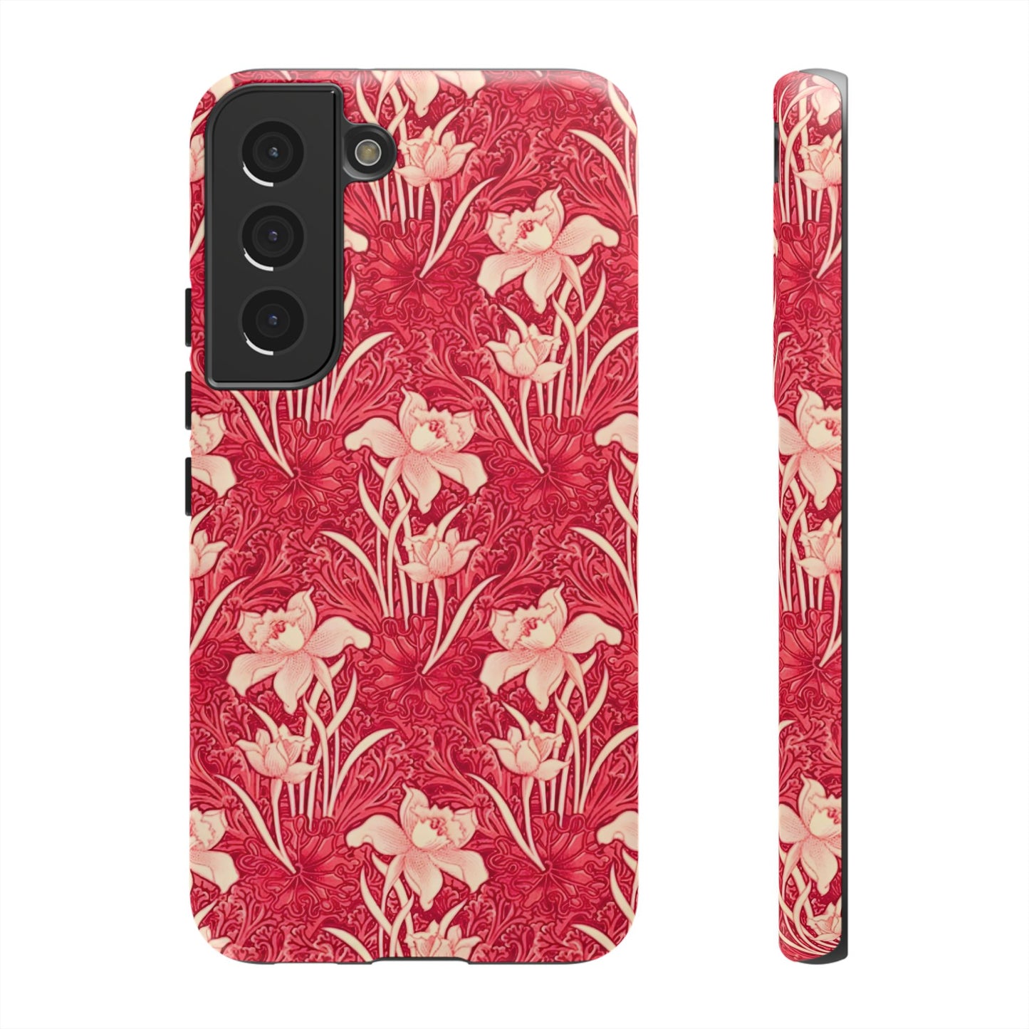 Floral Tough Phone Case - Durable, Stylish Accessory, Perfect Gift for Her, Floral Pattern, Customizable, Ideal for Daily Use
