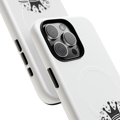 King's Neighbor Tough Magnetic Phone Case, London Style Case, Durable Phone Cover, Gift for Travelers, Black White Phone Accessory