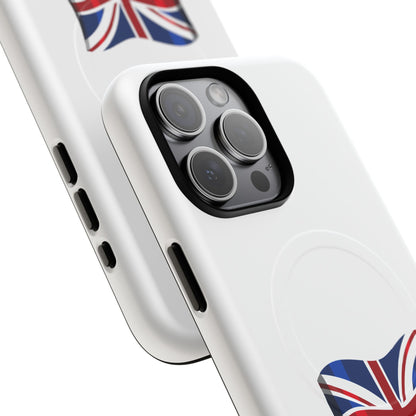 Durable Magnetic Phone Case, UK Flag Design, Protective Cover for iPhone, Stylish Gift for Travelers, Customizable Design