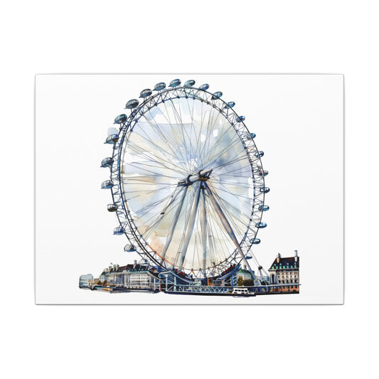 London Eye Canvas Print, Wall Art Decor, Travel Gift, Home Decoration, Unique Art Piece