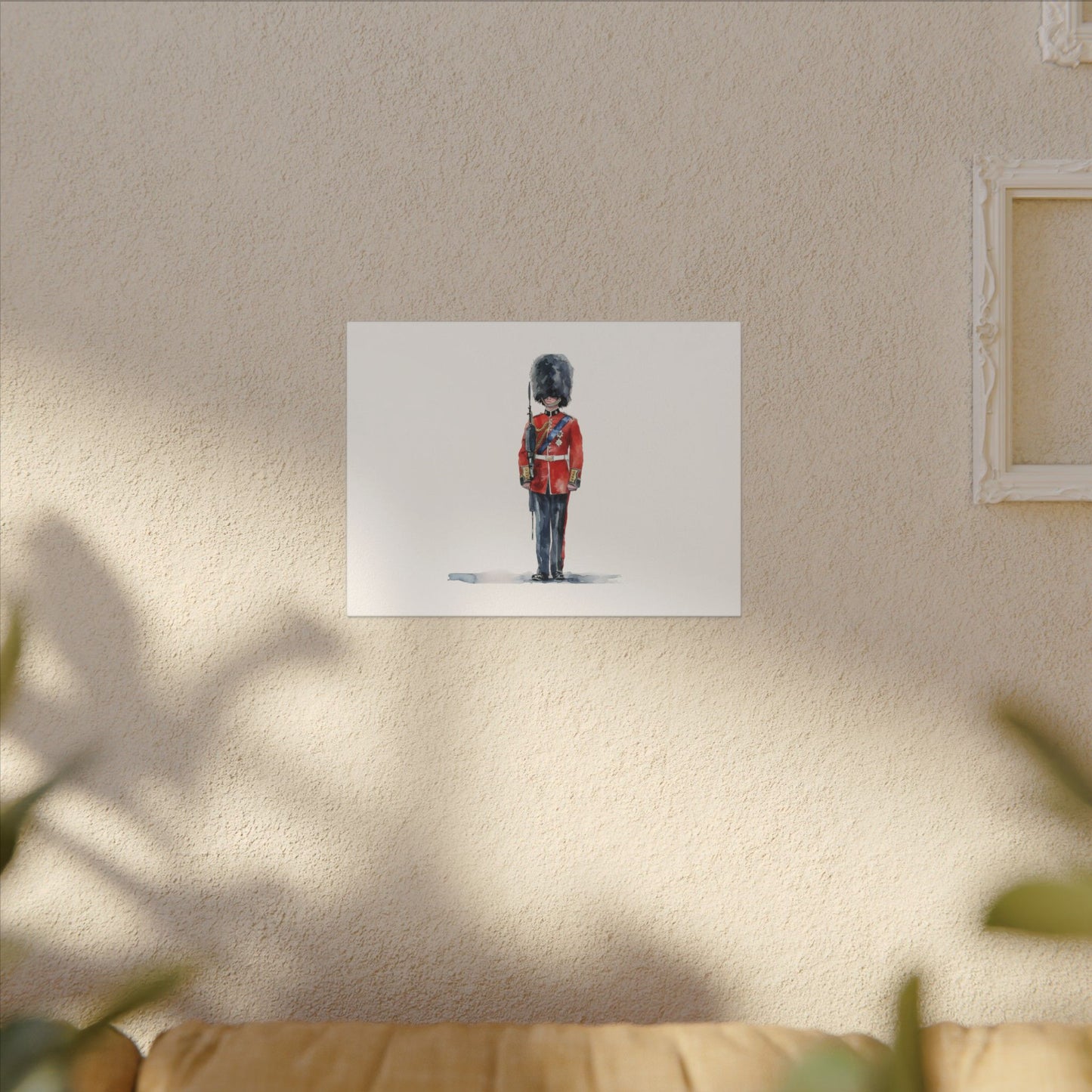 Royal Guard Canvas Art Print, British Soldier Wall Decor, Home Decoration, Gift for History Lovers, Art for Offices, Unique Wall Gallery