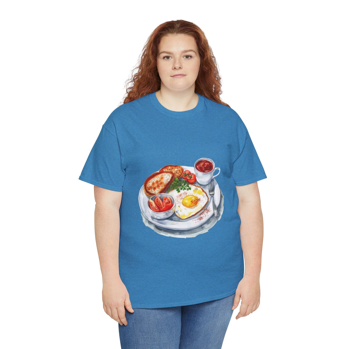 Unisex Heavy Cotton Tee - Fish, Chips, and Beyond - The Best of British Food