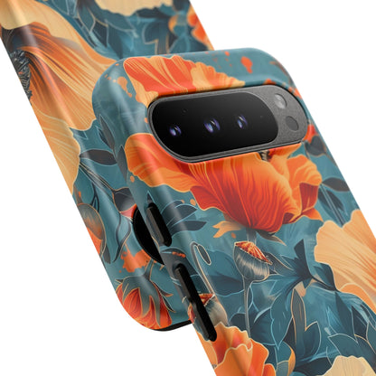 Floral Phone Case, Tough Cases for Protection and Style, Spring Aesthetic, Gift for Her, Phone Accessory for Nature Lovers