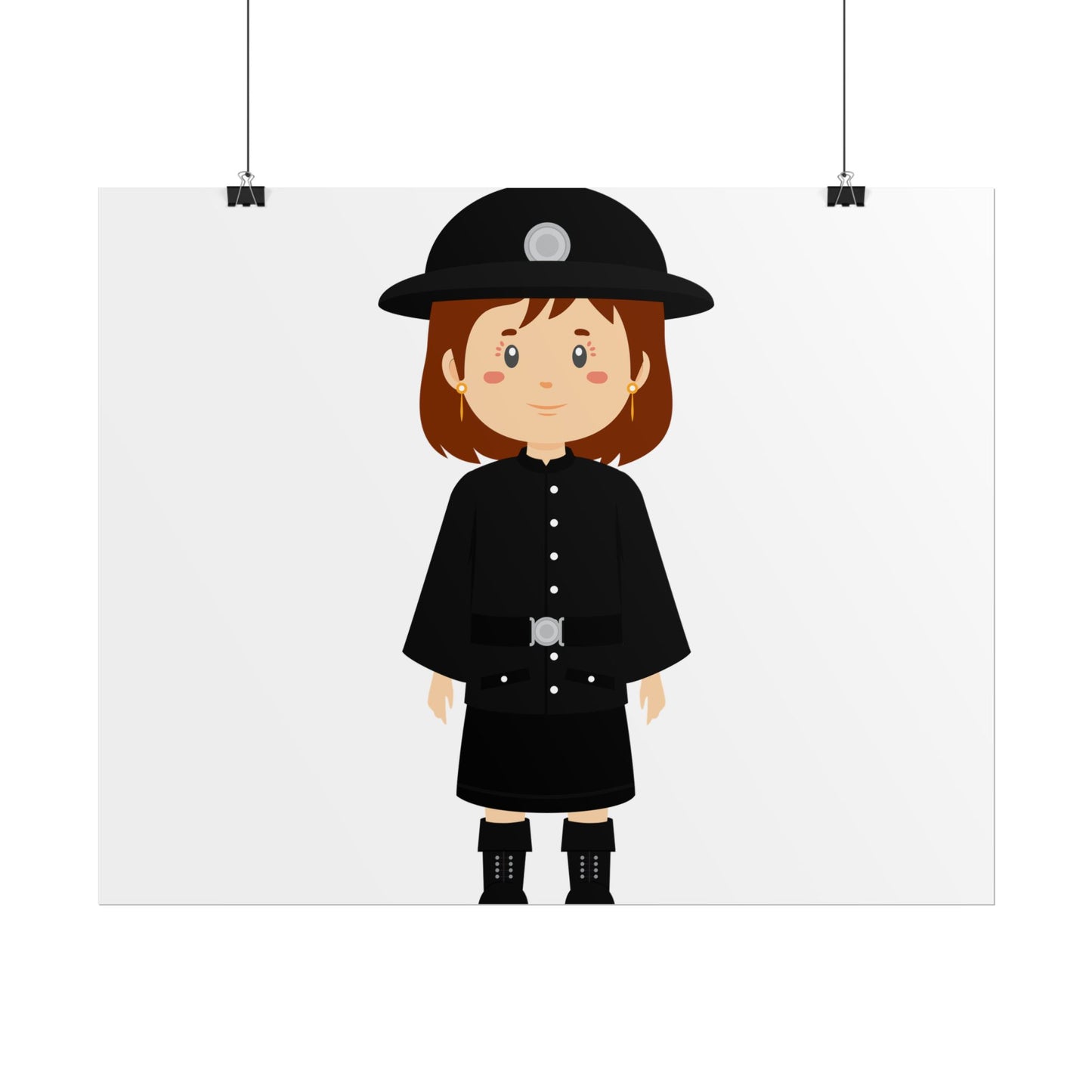 Charming Firefighter Rolled Posters for Kids' Rooms, Playful Wall Art, Fire Safety Decor, Kids' Gifts, Educational Prints