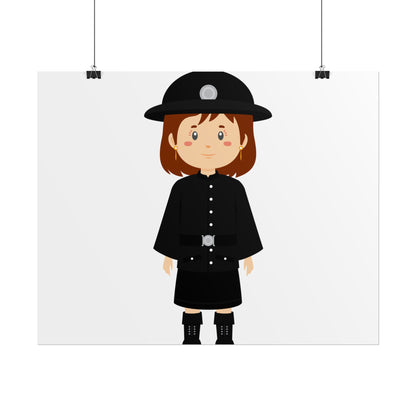Charming Firefighter Rolled Posters for Kids' Rooms, Playful Wall Art, Fire Safety Decor, Kids' Gifts, Educational Prints