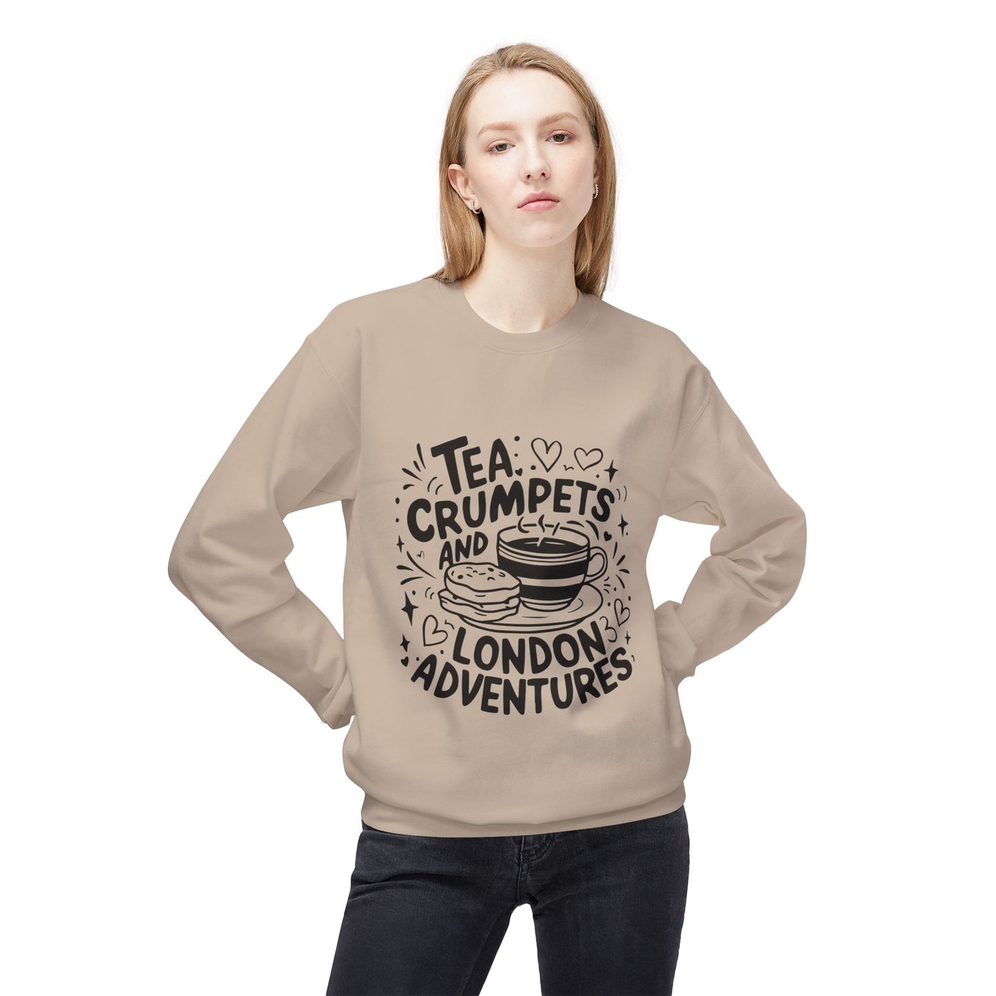 Unisex Midweight Softstyle Fleece Crewneck Sweatshirt - London's Amazing Adventures