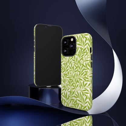 Green Leaf iPhone Case, Tough Cases, Botanical Phone Protection, Eco-Friendly Cover, Nature Lover Gift, Trendy Cell Phone Accessory
