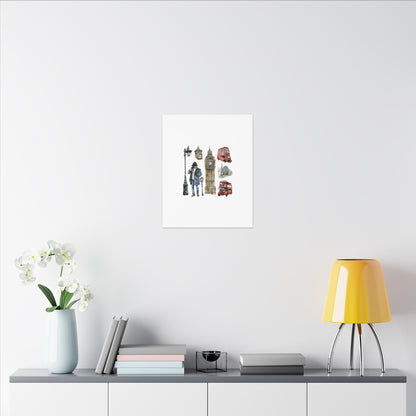 Canvas Art Print, London Skyline, Home Decor, Wall Art, Gift Idea, Travel Memories, Modern Wall Art