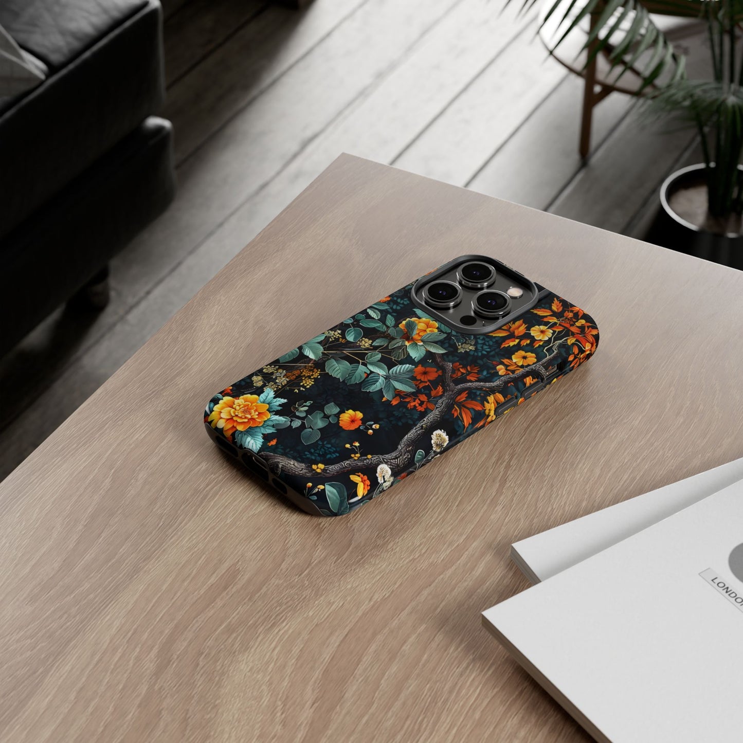 Floral Phone Case | Tough Cases, Protective Cover, Gift for Her, Autumn Vibes, Floral Phone Accessory, Unique Design