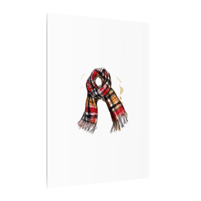 Autumn Scarf Canvas Art Print | Cozy Home Décor, Gift for Fall Lovers, Seasonal Wall Art, Unique Interior Design