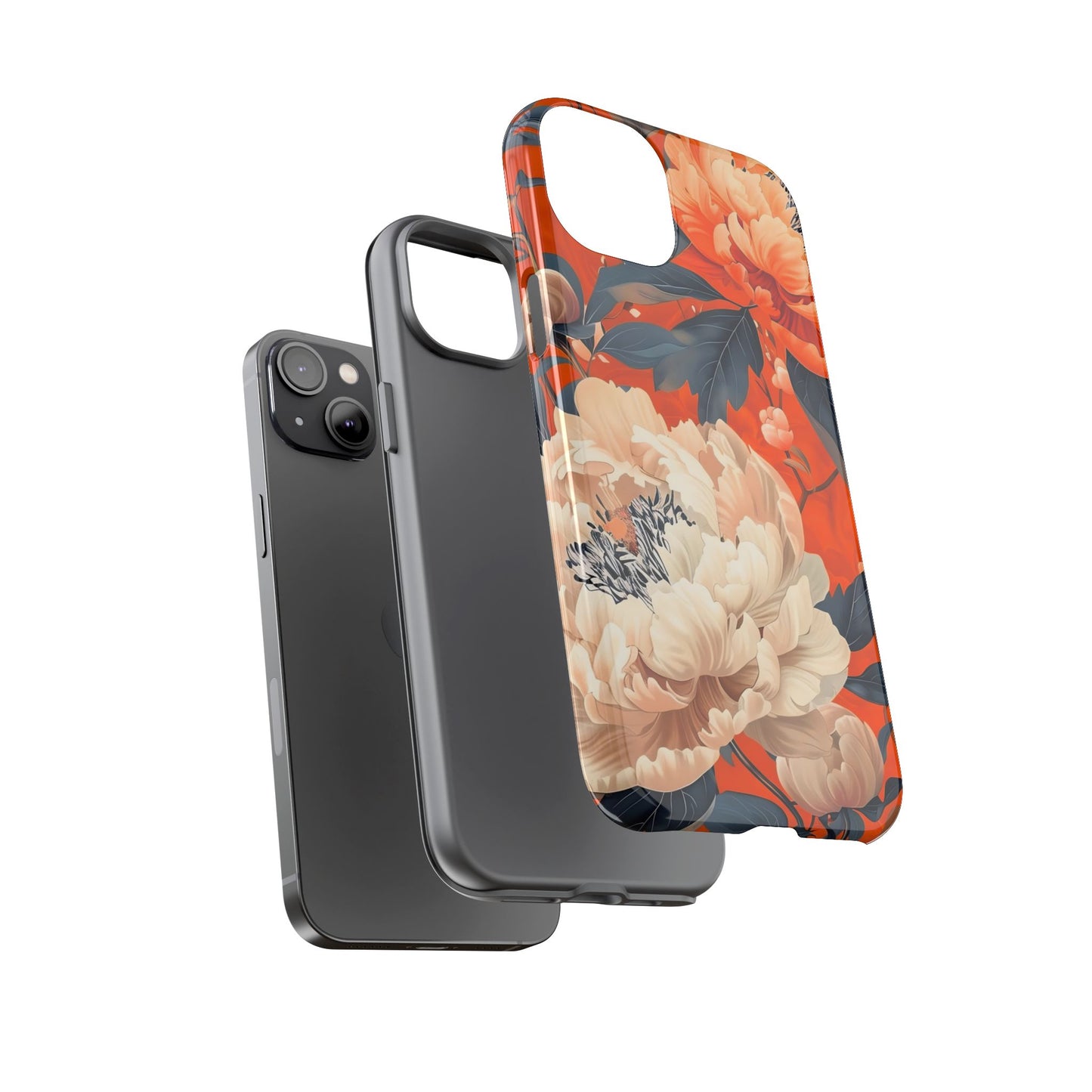 Floral Tough Case, Durable Floral Phone Case, Stylish Protection Case, Gift for Her, Spring Accessories, Mother’s Day Gift
