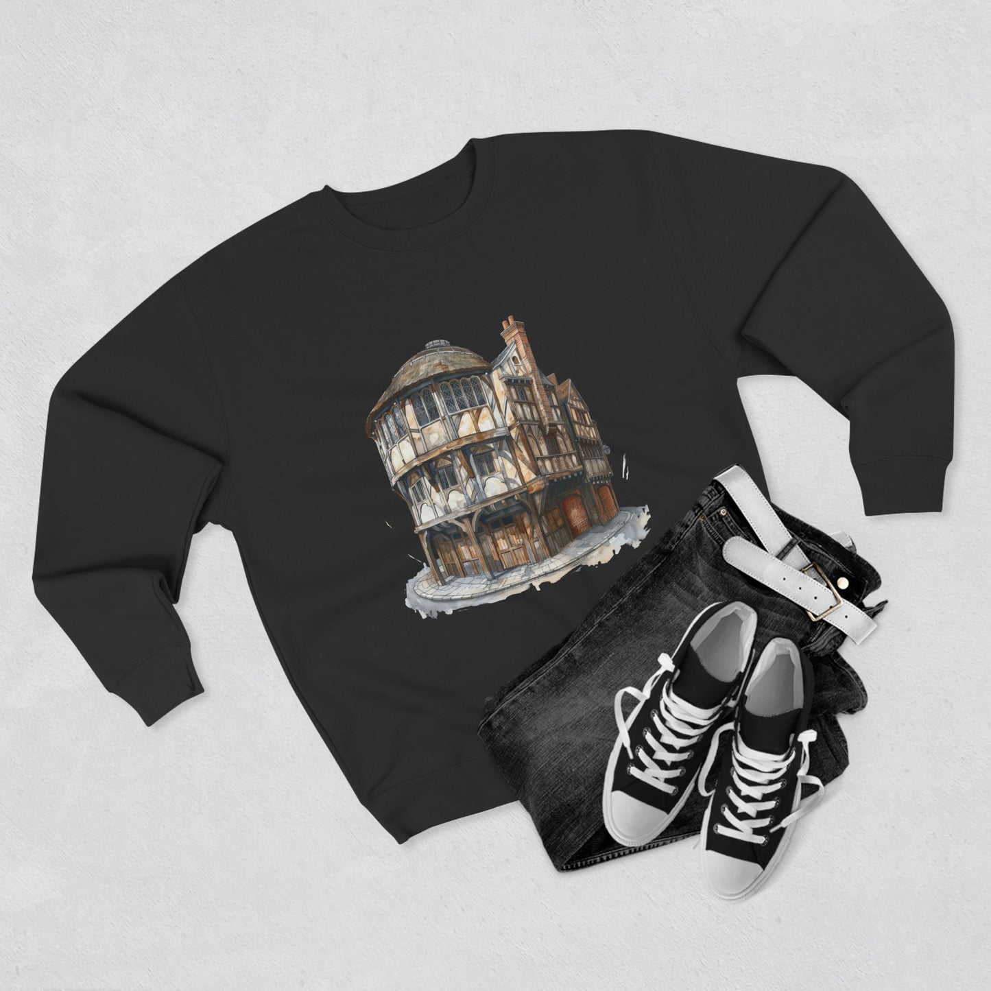 Unisex Crewneck Sweatshirt - London Pub Interior British Tavern