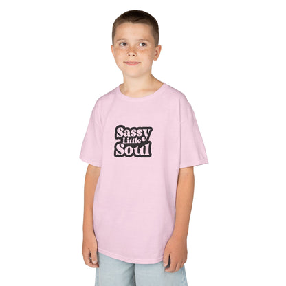 Kids Tee - Sassy Little Soul - Playful Cotton T-Shirt for Little Trendsetters