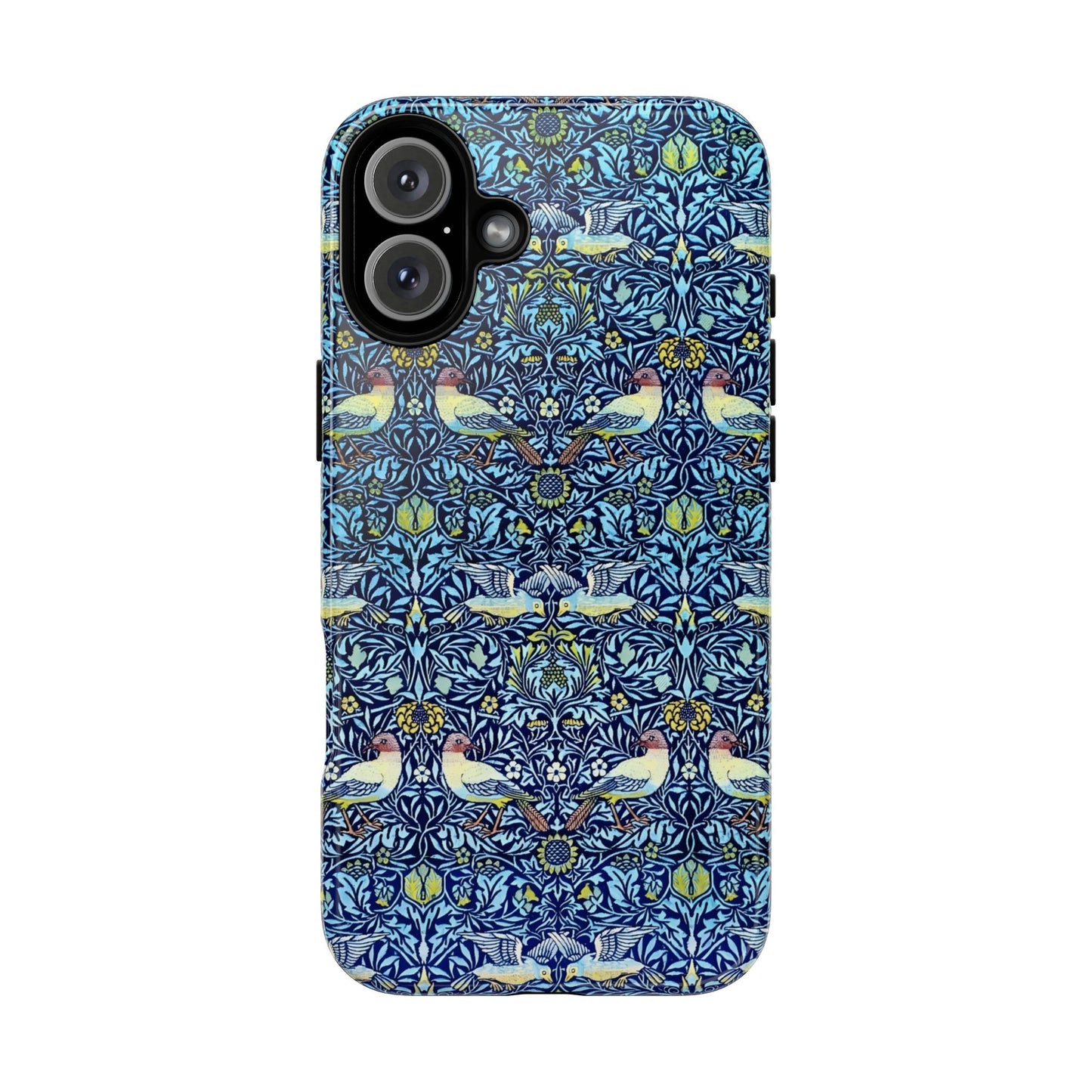 Bird and Floral Pattern Phone Case, Tough Cases, Gift for Nature Lovers, Eco-friendly, Custom Phone Accessories, All-Occasion